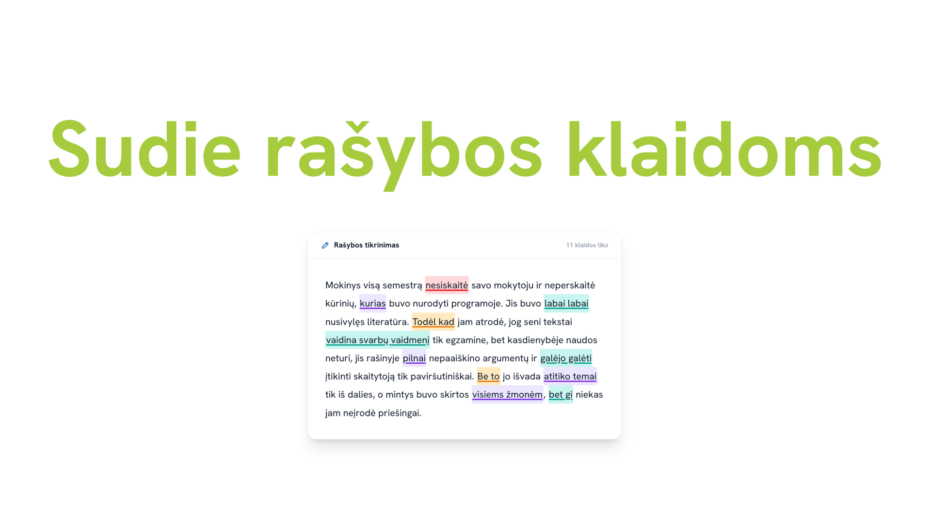 Lietuvių kalbos rašybos tikrintuvas: nuo šiol galima lengvai pasitikrinti rašinį